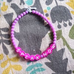 Taylor Swift speak now themed bracelet